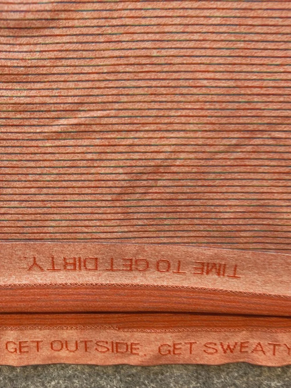 Lululemon Men’s Performance Tee – XXL – Rust Striped